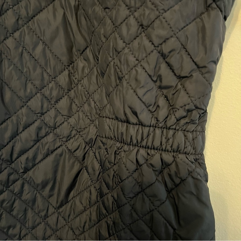J.Jill Black Full Zip Sleeveless Side Snap Quilted Nylon Vest Size XL - Picture 8 of 15